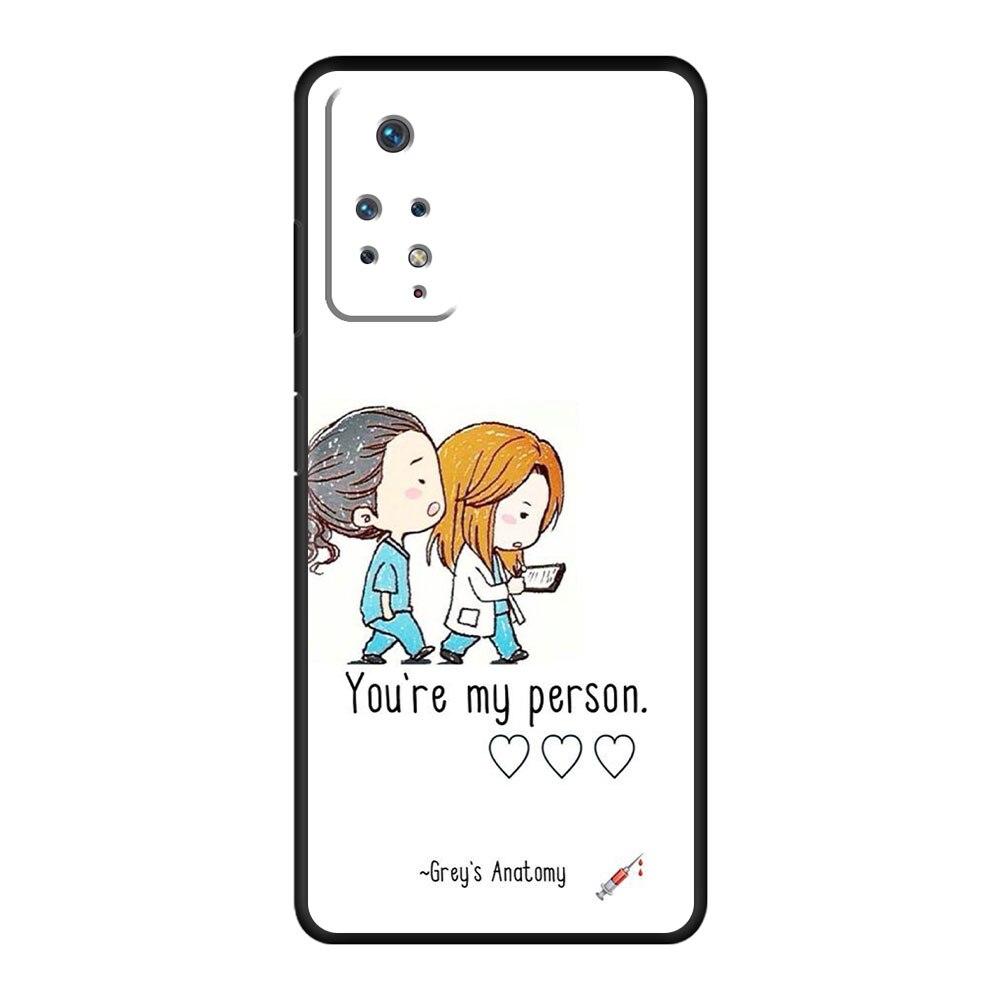 Для Redmi Note 9A 11 Pro K40 9T 7 10 8 9S 9 9C 8T K40S 10C черный стильный телефон Funda Nurse Medical Medicine