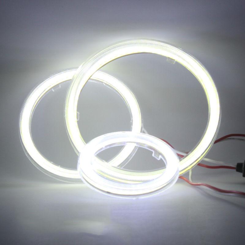 COB Halo Ring Bulb Daytime Running Headlight Lamp 12V Car LED Angel Eyes Light 60MM 70MM 80MM 90MM 100MM 110MM 120MM