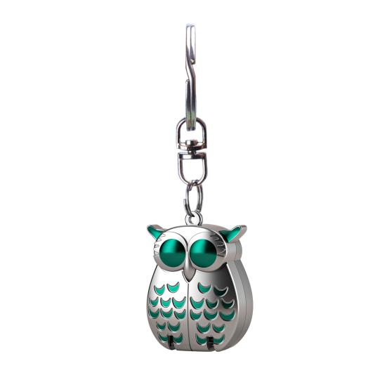 Portable Owl Keychain Nail Clipper with Nail File 2-in-1 Manicure Tool for Outdoor Adventures Stainless Steel Mini Clippers Unique Gifts for Travelers
