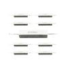 10PCS Wirewound Ceramic Cement Power Resistor Fixed Horizontal 20W Watt 0.1ohm - 100Kohm Vertical Axial Lead Resistance 5% 0.1/0.22/0.47/100/1K R Ohm