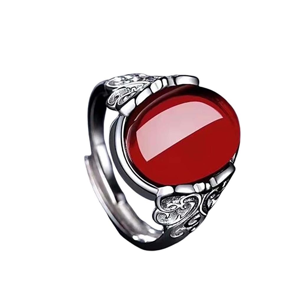 Зеленый агат, халцедон, старинное открытое кольцо, полое женское регулируемое кольцо-бабочка