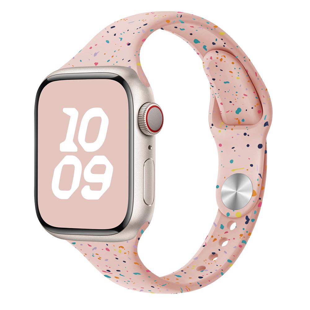 Оригинальный силиконовый ремешок для Apple Watch Band 44 мм 45 46 40 41 38 42 мм Correa Дышащий iwatch series 10 9 8 SE 7 6 Ultra 2 49 мм