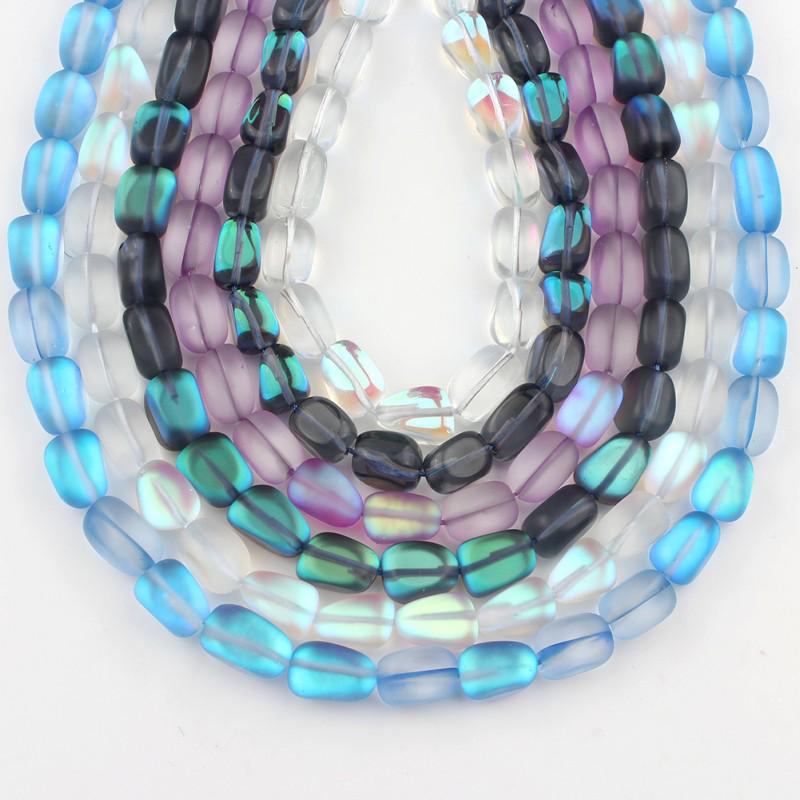 Натуральные матовые хрустальные бусины овальной формы 10 мм, свободные разделительные бусины для изготовления ювелирных изделий