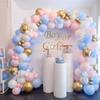 Baby Shower Decorations Macaron White Pink Blue Gold Balloon Arch Kit Wedding Birthday Boy Or Girl Gender Reveal Party