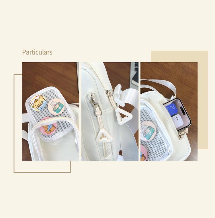 Japanese Transparent Ita Bag: Versatile Small Capacity Crossbody Shoulder Bag for Women