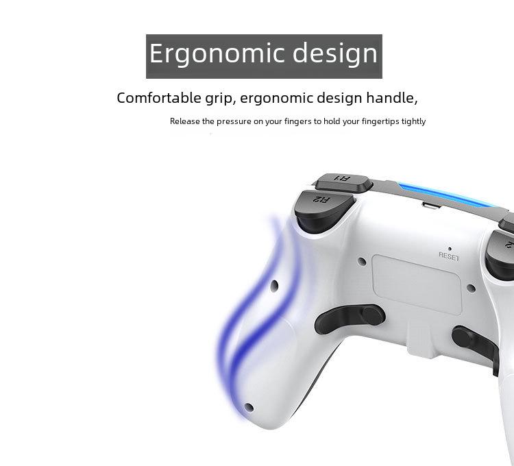 Беспроводной Bluetooth-контроллер PS4 с двойной вибрацией и программируемыми функциями по шести осям в дизайне PS5
