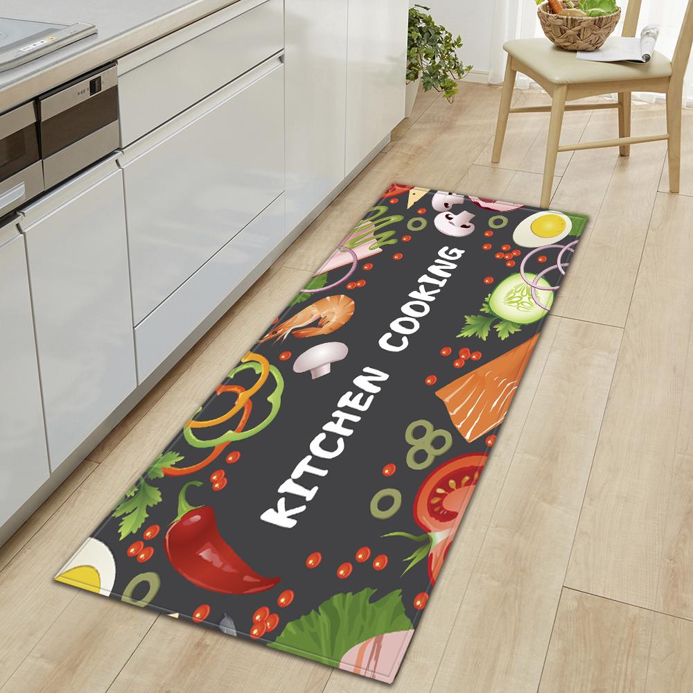 Кухонный ковер, коридор, крыльцо, дверной коврик для гостиной, детский коврик, нескользящий напольный коврик для двери ванной комнаты