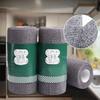 2 рулона ткани не повреждают кастрюлю, заменяя губку из стальной проволоки для чистки кастрюль, губка для мытья посуды впитывает воду.