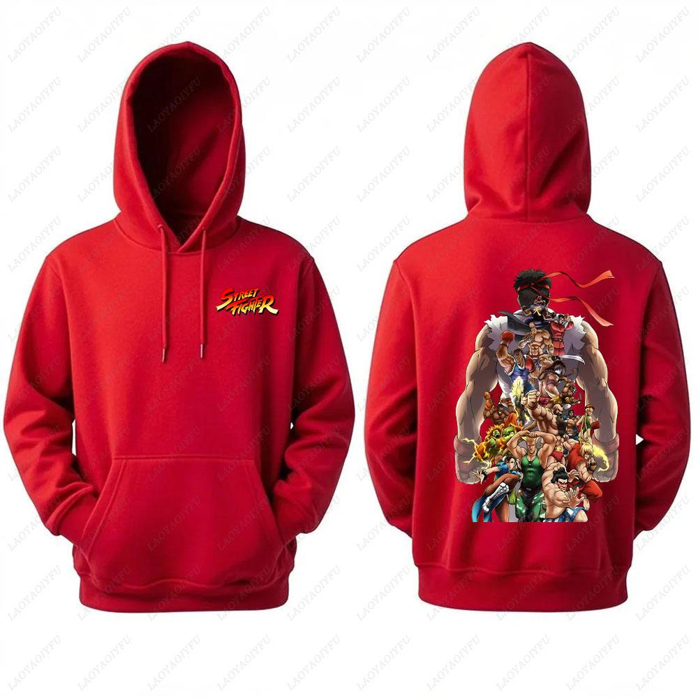 2025 Ryu Street Fighter Essential Hoodie Men's Sweatshirt Crazy Long Sleeve Autumn Loose Hipster Ropa Hombre Clothes Man Hoodie