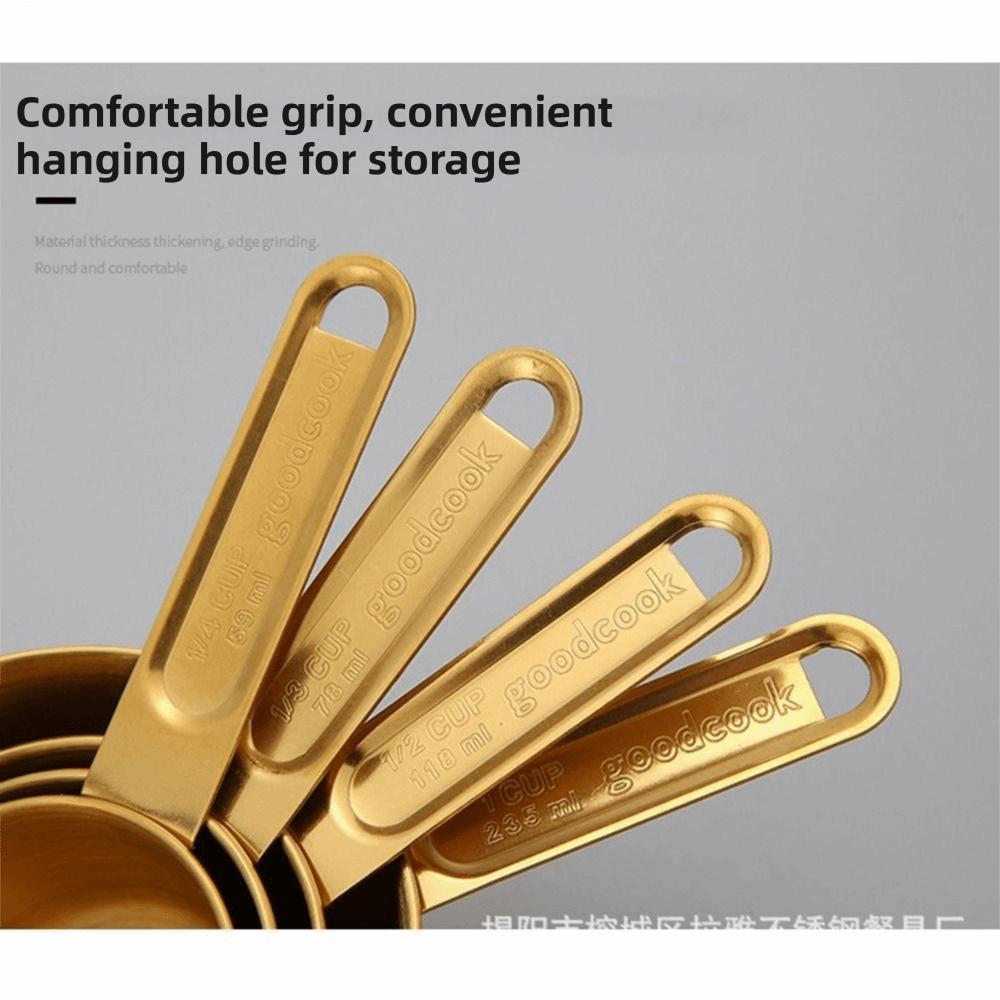 8Pcs Stackable Spoons Measuring Cups Measuring Spoons Set Scaled Baking Tools Cooking