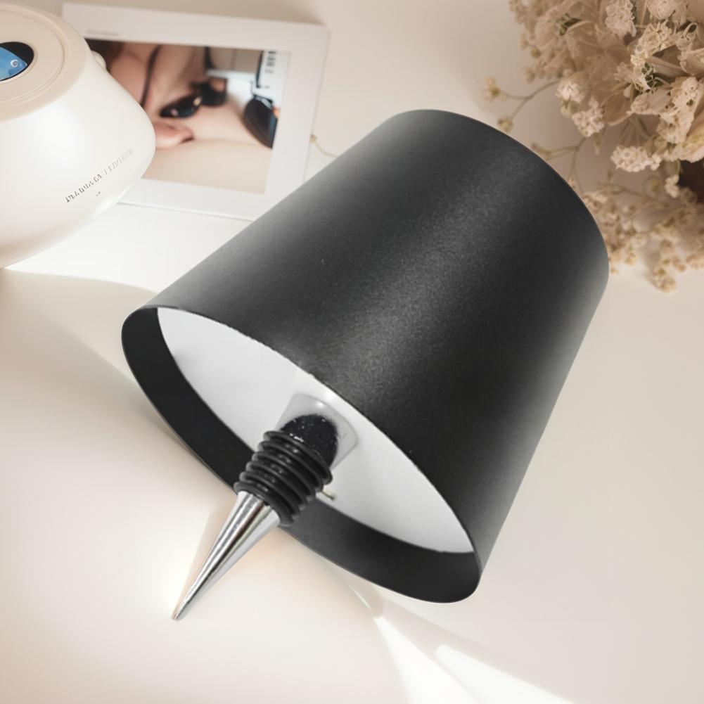 Светодиодная настольная лампа, перезаряжаемая, 2000 мАч, металлическая, с регулируемой яркостью, лампа-бутылка с плавной регулировкой яркости, светодиодная лампа-бутылка для вина, семейный ресторан и бар