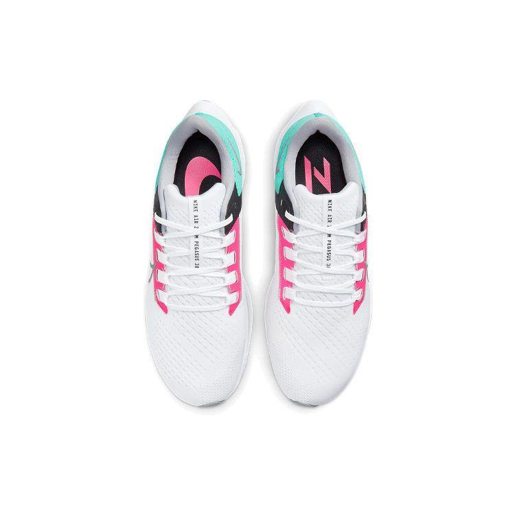 Nike Air Zoom Pegasus 38 South Beach Men Sneakers White Hyper-Pink Dynamic-Turquoise CW7356-102