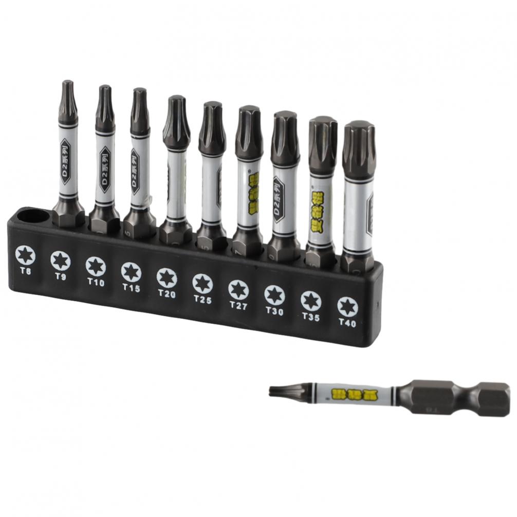 Необходимый набор из 14 отверточных бит Магнитные биты для ударных шуруповертов