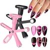 6 IN 1 Magical Magnet Board Stripe CROSS Shape Nail Art Tool UV Cat Eye Nail Gel Polish
