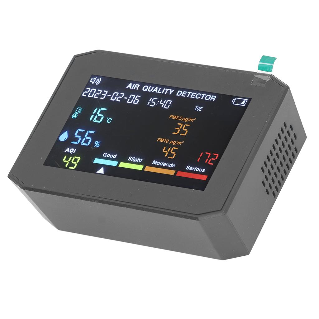  Монитор качества PM2. PM10 HCHO TVOC CO2 Датчик температуры и влажности ЖК-экран Многофункциональный