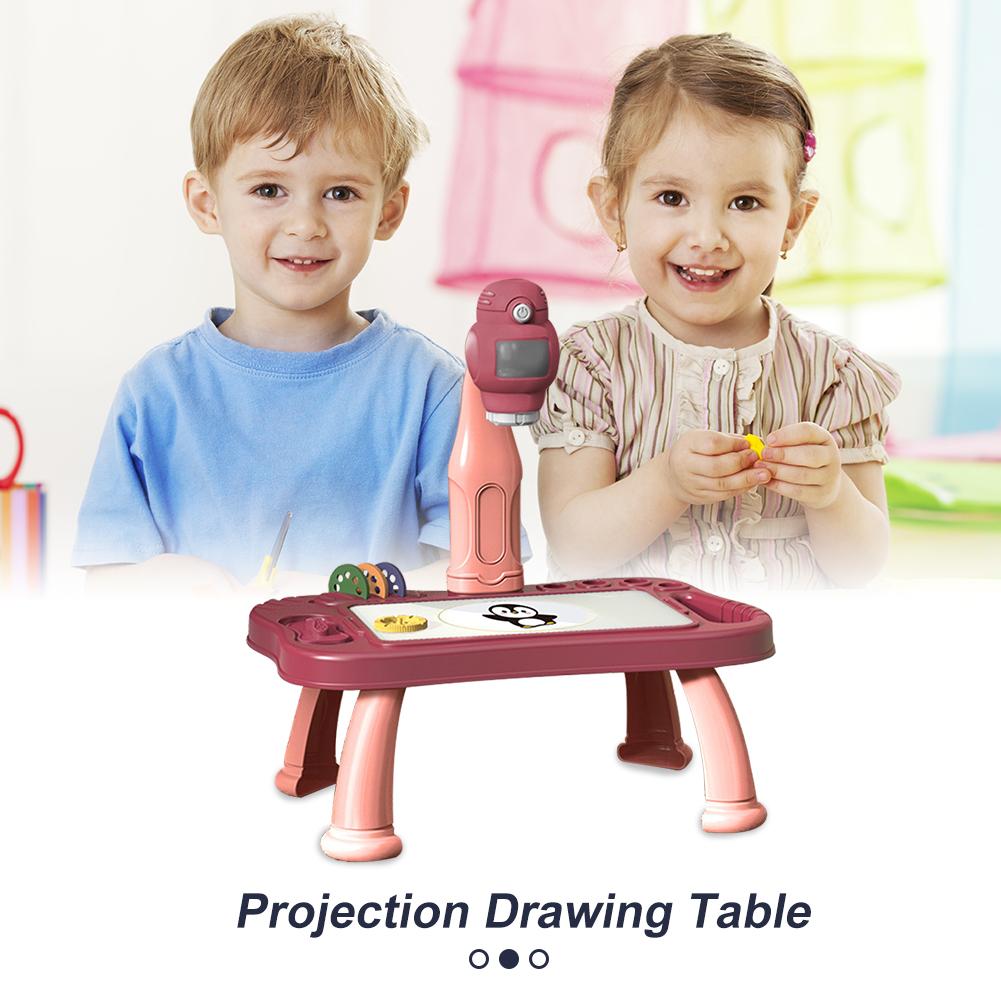 Светодиодный проектор, художественный стол для рисования, игрушка для детей, доска для рисования, обучение