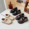 Girls' Small Leather Shoes 2025 Spring and Autumn New Children's Black Shoes Jk Single Shoes Soft-soled Princess Shoes Casual Performance Shoes