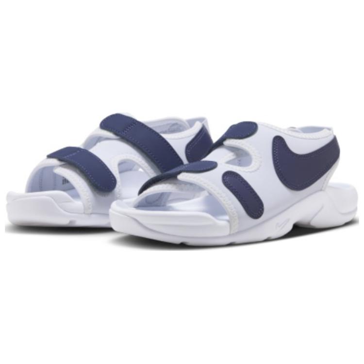 Nike Sunray Adjust 6 Comfortable Durable Low Top Kids Sandals Kids Sandals White Blue DX5544-003