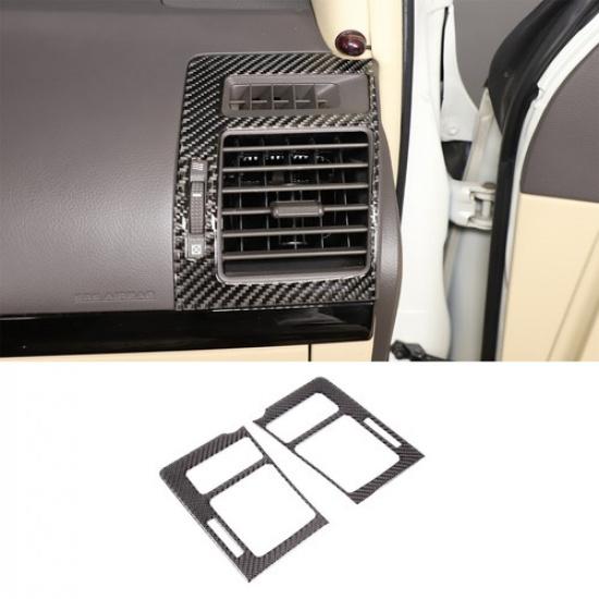 Carbon Air Vent Outlet Cover Trim For Toyota Land Cruiser Prado 2010-2018