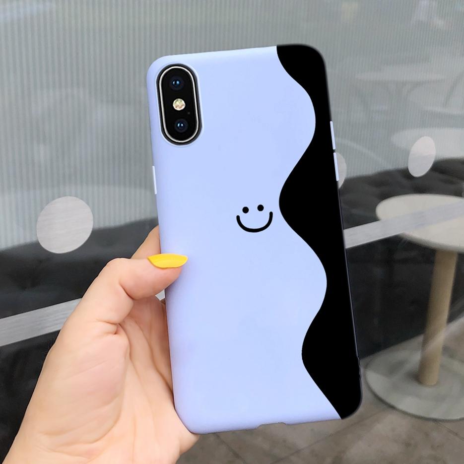 For Apple iPhone X XR XS Max Case Stylish Art Painted Cover Soft TPU Fundas Phone Case For iPhone XR iPhoneX XS Max Cover Bumper