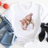 (Asian Size) T Shirt Women Print Tee Top Mom Mama Watercolor Cute Love Fashion Female Clothing Short Sleeve Graphic T-shirts