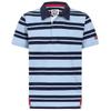 Lazy Jacks Mens Striped Short-Sleeved Rugby Polo Shirt