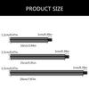 100mm/150mm/200mm 3/8 Screw Interfaces Extender Bar 12mm Diameter Connection Extension Rod for Camera Tripods