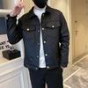 2023 Осень/Зима Мужская Тонкая Куртка в Корейском Стиле - Повседневное Тонкое Молодежное Пальто