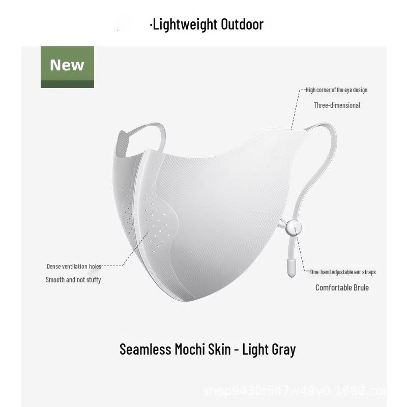 Женская дышащая солнцезащитная маска для лица с защитой глаз