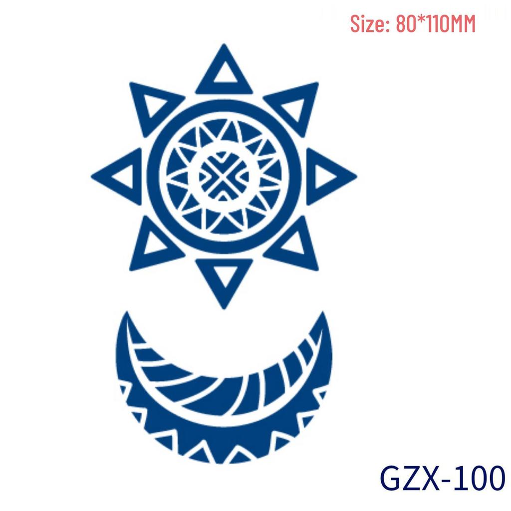 Полуперманентные водостойкие тату-наклейки на растительной основе, не отражающие свет, на основе сока - Устойчивые к поту, персонализированные, в стиле интернет-знаменитости