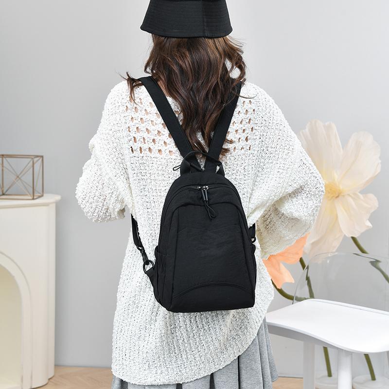 Женская сумка Многофункциональная Спортивная Большая Вместимость Однотонная Нагрудная Сумка Дорожный Рюкзак