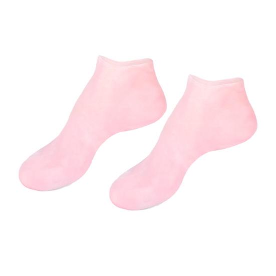 2 пары силиконовых носков для педикюра, увлажняют гладкие и сухие ноги, противоскользящие эластичные силиконовые носки для лучшего баланса