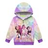 Худи для девочек 3D Мультяшная куртка Толстовка Музыкальная на молнии с капюшоном с длинным рукавом Топы