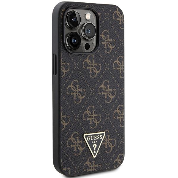 Guess Guhcp14Lpg4Gpk Iphone 14 Pro 6.1 Czarny/Black Hardcase 4G Triangle Metal Logo