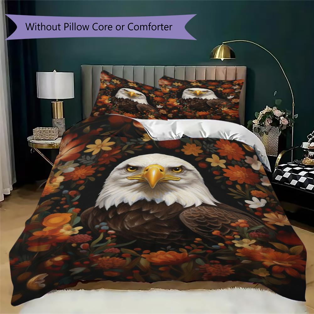 Classical Bird Pattern Bedding uilt Set uilt Cover Pillowcase Home Decoration Birthday Gift (1 * duvet cover + 2 * pillowcase  without core)1