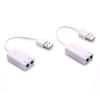Звуковая карта USB Virtual 7.1 3D Внешний аудиоадаптер USB USB к разъему 3,5 мм