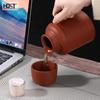 Premium Zisha Purple Clay Stewing Teapot & Teacup Set