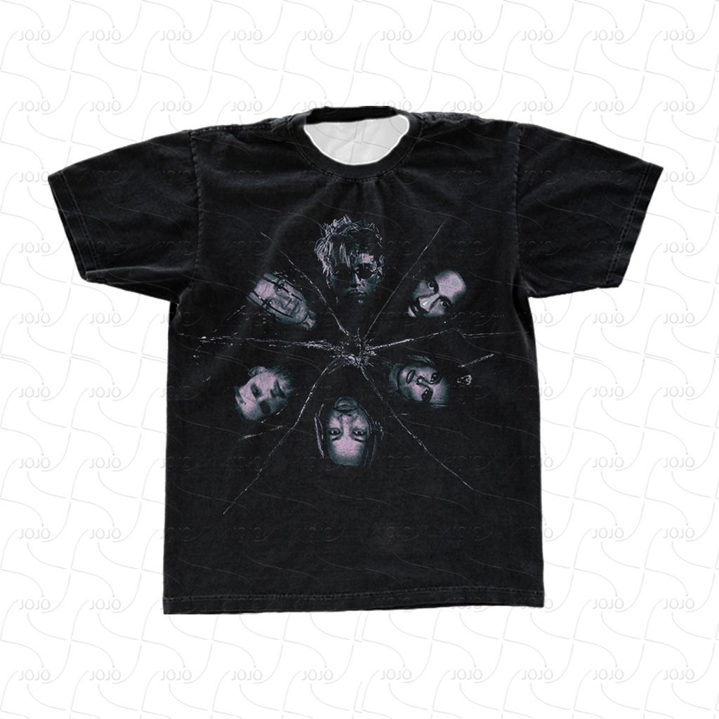 Machine Gun Kelly Same Style PUNK T-shirt, Lost American Album Tour Hip Hop Top, 3D Printed Pink MGK Classic T-shirt for Rapper