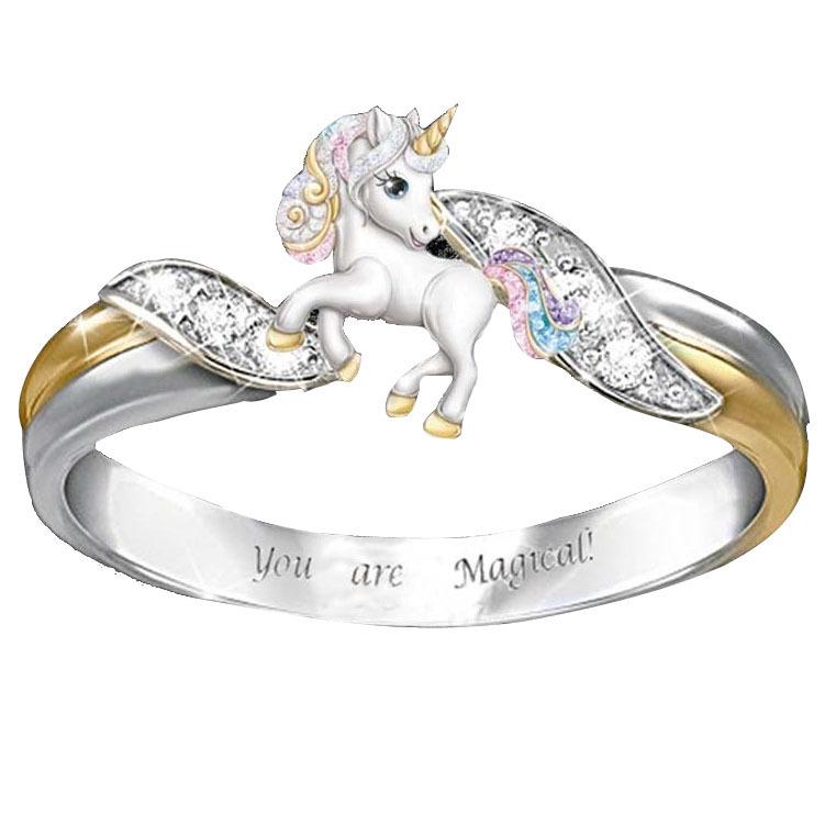 Chenrui Двухцветное кольцо из сплава с пчелой и западным бриллиантом