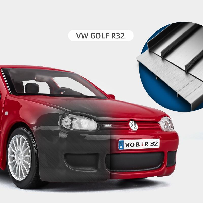 Майсто 1:24 Модель спортивного автомобиля Volkswagen Golf R32 из сплава, литая металлическая модель гоночного автомобиля, имитация, коллекция, детские игрушки, подарок