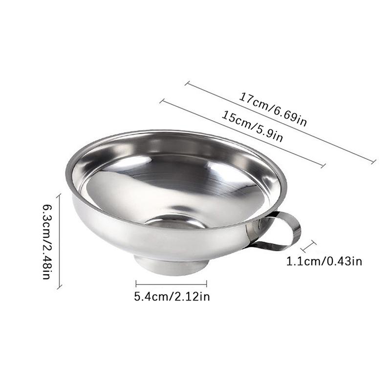 Консервная воронка из нержавеющей стали, кухонные принадлежности, воронка для консервирования с широким горлом, бункер для фильтра, банка с широким горлом для масла, вина, кухни