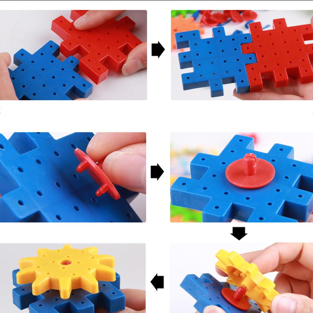 81PCS Children Enlightenment Puzzle Electric Building Blocks Amazing DIY Toy Set with Random Color