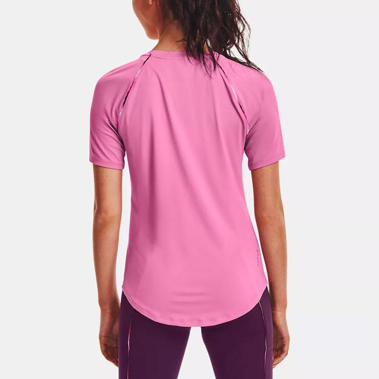 Under Armour Повседневная дышащая тренировочная спортивная футболка женская розовая 1360852-680