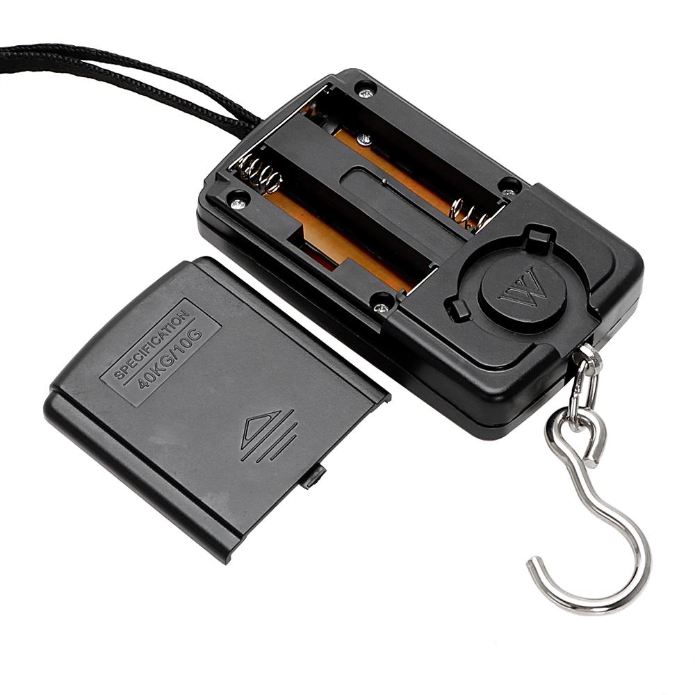 DIYWORK Электронный крюк Мини 40 кг/88 фунтов дорожные весы для багажа ЖК-дисплей весовые цифровые рыболовные весы