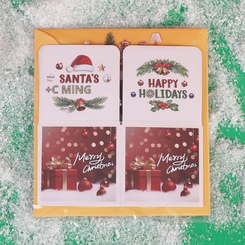 3D Christmas Greeting Card Folding Santa Claus Pop Up Invitation Card  Year Cards Navidad Blessing Gift Best Wishes Card