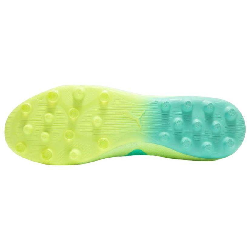 Puma Future Ultimate Round Toe Lace-Up MG (Rubber Short Stud) Soccer Shoes Men Soccer Shoes Yellow Green 107168-03