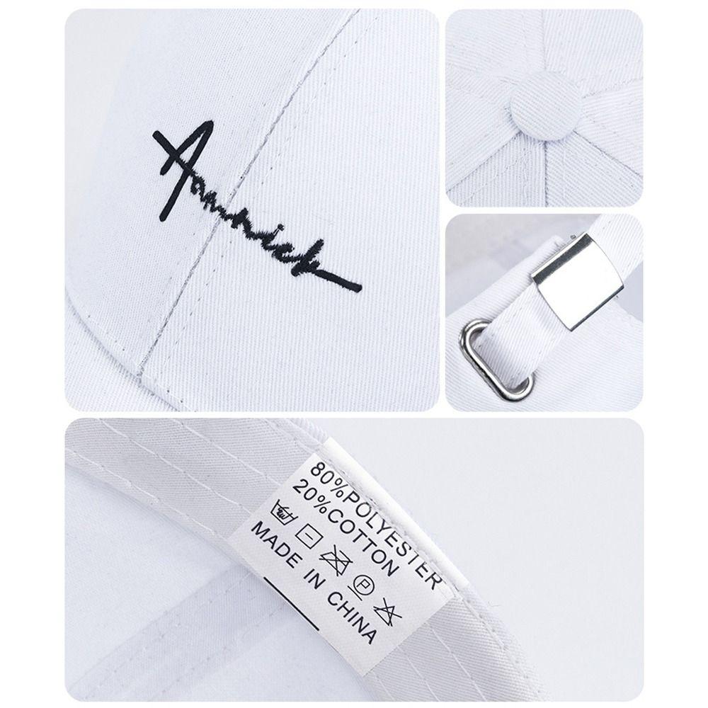 Cotton Baseball Cap Adjustable Sunscreen  Hat Breathable Sun Cap  Women