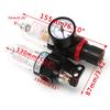G1/4" In Line Air Compressor Filter Regulator Gauge Trap Oil-Water Filter Air Separator Pressure Regulator Airbrush Compressor