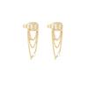 DIOR Metal, Resin, Pearl, Crystal Earrings Women's Gold E3093WOMCYD03S