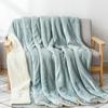 Шерстяные кашемировые одеяла для кроватей, диванов, зимних утепленных покрывал, мягких покрывал из овечьего бархата, флисовых переносных одеял, простыней